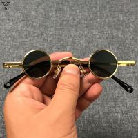 【CC】 Punk Man Sunglasses Classic Small Round Wide Metal Frame lens Driving Eyewear