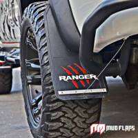 บังโคลนรถยนต์ Ranger Mud flaps. รอยข่วนแดง