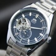 Đồng Hồ Cơ Nam Orient Skeleton OR6S Dây Thép không gỉ Kính Cong Đẹp Chống