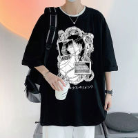 Japanese Anime Serial Experiments Lain Iwakura Weeb Sci Fi Graphic T-Shirts Men Fashion Merch Y2K Oversized Tshirt S-4XL-5XL-6XL