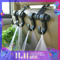 ?【Lowest price】LANG Universal Black Car Seat Hook ตะขอคู่สำหรับภายในเบาะรถด้านหลังตะขอ