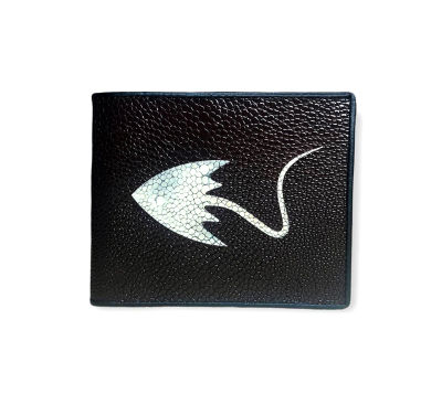 WALLET BAG STINGRAY กระเป๋าสตางค์ กระเป๋าหนังแท้ปลากระเบน กระเป๋าสตางค์หนังแท้ มีช่องล้วงหลัง แถมกล่อง พร้อมส่ง