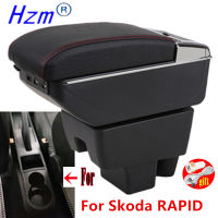 สำหรับ RAPID Armrest Rfit สำหรับ Volkswagen Polo 2020 -2022รถ Armrest Center กล่องเก็บรถอุปกรณ์เสริมภายใน USB