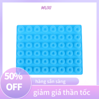 ?【HOT SALE】MUXI แม่พิมพ์ซิลิโคนโดนัทขนาดเล็ก1ชิ้น48ช่องแม่พิมพ์โดนัทขนาดเล็กแบบทำมือสำหรับถาดอบแม่พิมพ์ทำเค้กมัฟฟินเค้กบิสกิต