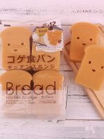 Japanese cartoon bread-type sponge wipe household decontamination toast scrub bowl 12 pieces of cleaning