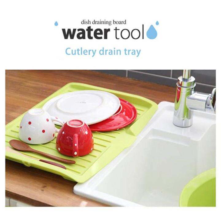 SEAAN Kitchen Plastic Worktop Dish Drainer Plastic Dish Drainer Drip