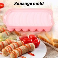 Silicone Sausage Casings Non-stick Silicone Sausage Mold Healthy Fun Food Making for Babies Childrens Steamed Meat Intestines