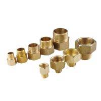 1/8" 1/4" 3/8" 1/2" Male to Female Thread Brass Pipe Connectors Brass Coupler Adapter Threaded Fitting Valves