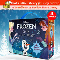 (In Stock) พร้อมส่ง *ลิขสิทธิ์แท้ Original* หนังสือนิทานบอร์ดบุ๊คโอลาฟในเรื่อง Frozen Olafs Little Library (Disney Frozen): 4 Board Books Board book หนังสือภาษ