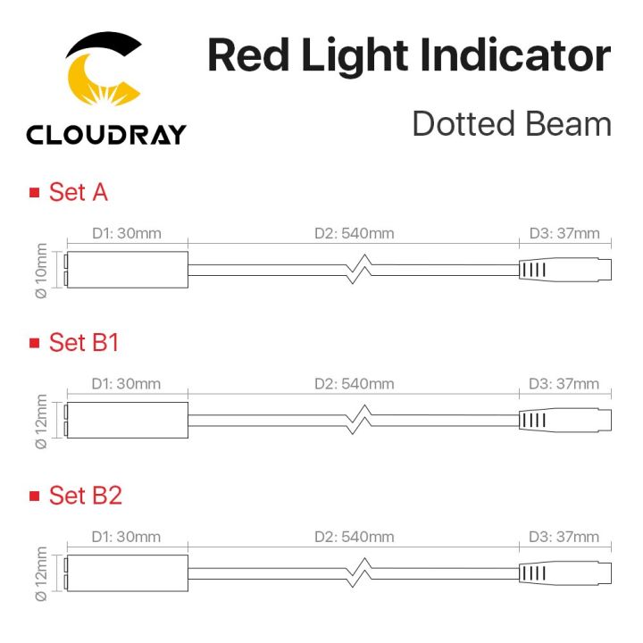 cloudray-red-dotted-beam-light-650nm-5v-infrared-adjustable-laser-module-locator-adapter-for-fiber-marking-or-cutting-machine