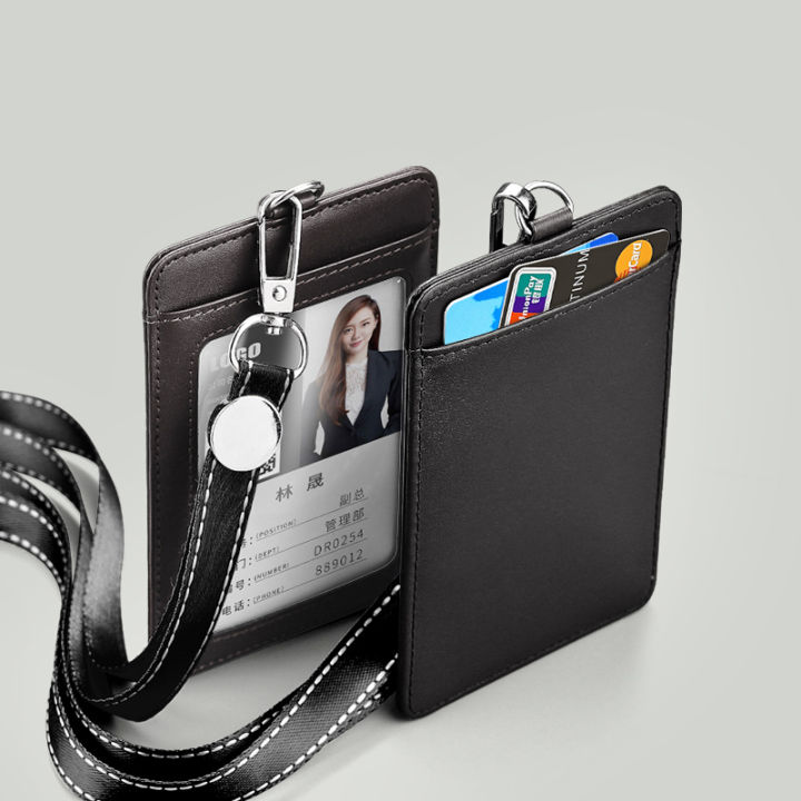  Teskyer ID Badge Holder with Retractable Lanyard, 4 Card Slots ID  Card Holder with Zipper Pocket, Easy Swipe ID Holder for Work ID, School ID,  Metro Card and Access Card 