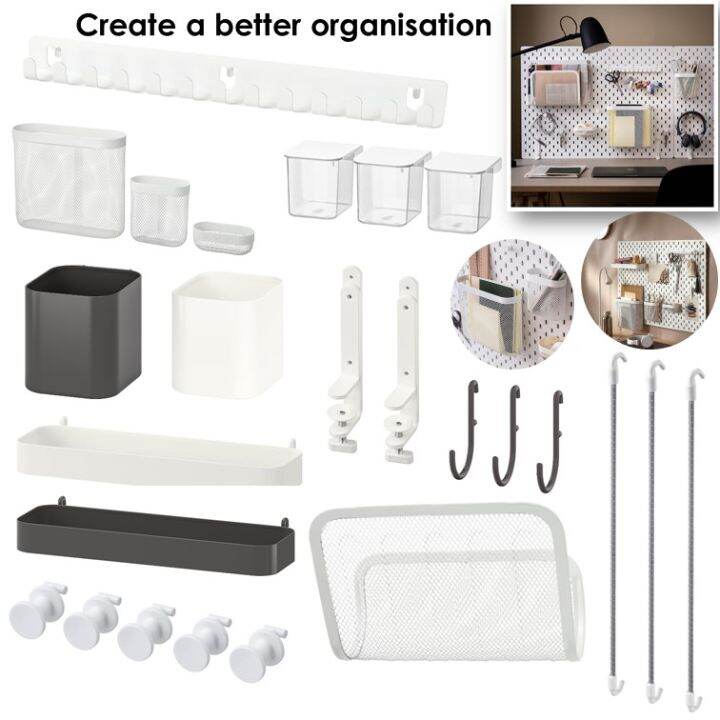 ikea skadis pegboard accessories wall Shelf No Drill Home Decor