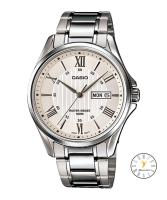 Casio Standard Gent quartz นาฬิกาข้อมือผู้ชาย เงิน/ขาว สายสแตนเลส รุ่น MTP-1384D-7AVDF