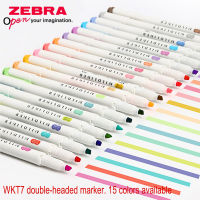 1Pcs Ze MildLiner Highlighter Marker Double-Sided Round ToeOblique Mild 15 Colors for Choose Office and School Supply