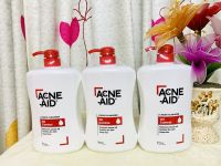 ? ACNE-AID Acne aid liquid cleanser 900 ml / gentle cleanser แอคเน่เอด คลีนเซอร์ล้างหน้าสำหรับผู้มีปัญหาสิว สีฟ้า สีแดง