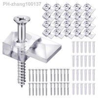 Mirror Mounting Clips Lightweight Mirror Wall Mount Clips 20 Sets Mirror Mounting Hardware Mirror Fixing Clips For Mirror