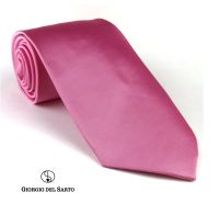 Giorgio Del Sarto Satin Necktie Pink เนคไทผ้าซาตินสีชมพู