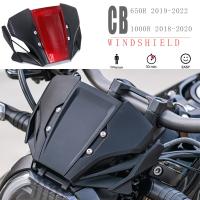 กระบังลมกระจกบังลมหน้าจอด้านหน้ากระจกหน้าสำหรับฮอนด้า CB650R CB1000R CB 650R 1000R CB 650 1000 R อุปกรณ์เสริมมอเตอร์ไซค์