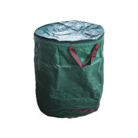 With Lid Reusable Foldable Yard Waterproof Large Capacity Grass Leaf Storage Garden Waste Bag Trash Can Lawn Collecting Portable