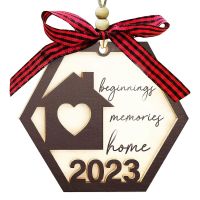 3Pcs Home Ornament 2023, House Warming Gifts Home, Home Gift First Christmas Home Ornament 2023 Durable