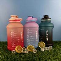 Amazon gradient large capacity 2.2 L plastic water bottle and a half gallon of exercise outdoor self-help big kettle --ydsb230731❡卍☂