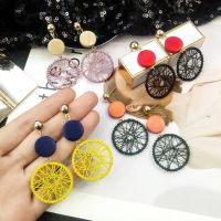 Exaggerated Big Circle Earring Dream Net Long Earring Women Girl Jewelry