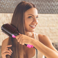 HOT hair dryer brush 3 in 1 hot air comb hair straightener brush har curler