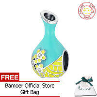 BAMOER 925เงินสเตอร์ลิงสีเขียวมิ้นท์ขวดลูกปัดมีเสน่ห์สำหรับสร้อยข้อมือผู้หญิงอุปกรณ์ DIY SCC1920