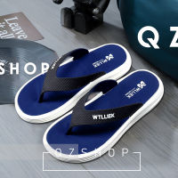 QZshop ส่งไว?รองเท้าแตะหูหนีบ รองเท้าแตะน้ำหนักเบส รองเท้าแตะใส่สบาย รูปทรงกว้างใส่สบายสายหูหนีบนิ่มไม่เจ็บเท้า ความหนารองเท้าเกือบ1นิ้ว พื้นหนาแต่น้ำหนักเบา ?