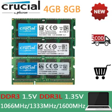 Shop Crucial 8gb Ddr3l 1600 Sodimm with great discounts and prices online -  Jan 2024