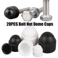 20pcs M4 M5 M6 M8 M10 M12 Screw Caps Nut Covers Hexagon Plastic Screw Decorative Nut Bolt Door Lock Dome Protection White Black Nails  Screws Fastener