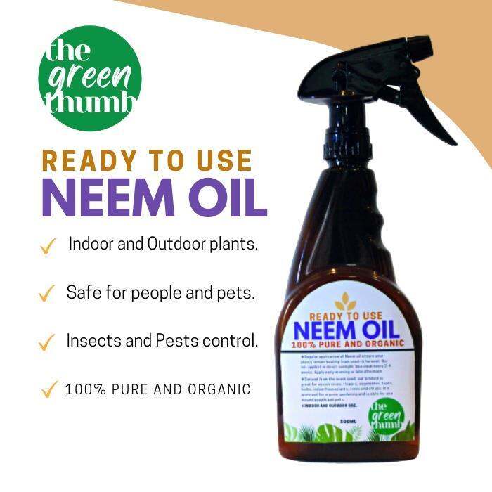 TheThumb (500ml READY TO USE) 100 NEEM OIL spray for Plants Pesticide
