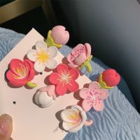 【cw】 Blossoms Hairpins Clip Headwear Accessories Cartoon Barrette for Hair Ornament