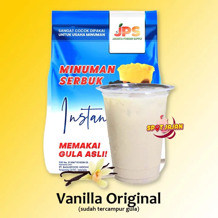 Jps Mix Vanilla Original 1 Kg Bubuk Minuman Tercampur Dengan Gula Serbuk Minuman Makanan 8158