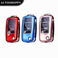 gthrrftdb New Design For Volkswagen Polo Tiguan Passat B5 B6 B7 Golf 4 5 6 MK6 Jetta Lavida Skoda Octavia TPU Car Key Case Cover Shell Fob