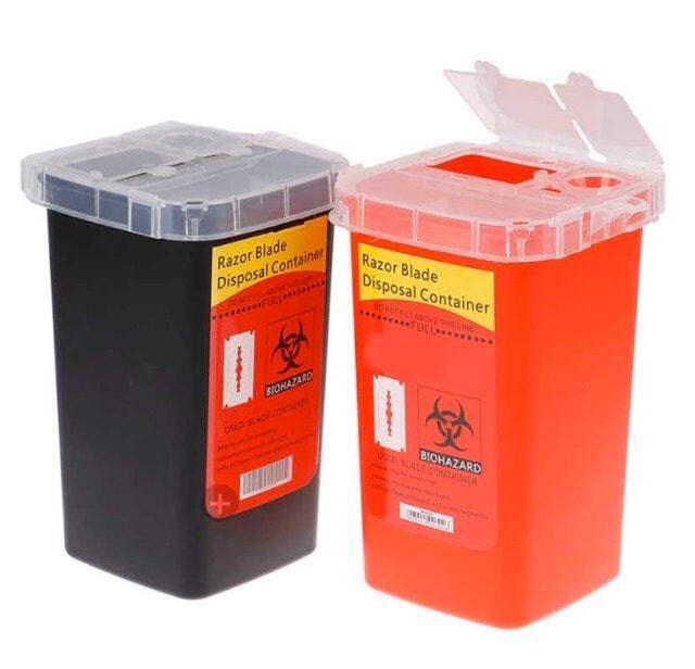 Razor Blade Disposal Container Black Red Lazada PH