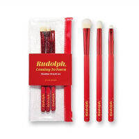 Etude House Rudolph Cumming To Town Shadow Brush Set 3 pcs เซ็ตแปรง 3 ชิ้น สำหรับแต่งตาสามมิติมาพร้อมกับกระเป๋าใส่แปรง