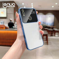 Lenuo หรูหราใหม่ที่ชัดเจนกับฟิล์มเลนส์ป้องกันเคสสำหรับ VIVO Y78 Y85A + Y75 Y73s Y70 Y55 TPU นุ่มฝาหลังเคสกันกระแทกแบบชุบ