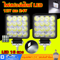 ไฟสปอร์ตไลท์ LED 12V และ 24V (ขนาด 3.3 นิ้ว) ไฟหน้ารถ ไฟออฟโรด ไฟท้าย รถบรรทุก รถยนต์ รถเตอร์ไซค์ และรถทั่วไป (MiniS)