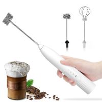 2023NEW 2 in 1 USB rechargeable Electric Egg Beater Whisk Coffee Mixer Double heads Milk Frothers Baking Stirrer