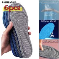 6Pc Unisex Memory Foam Orthopedic Insoles For Shoes Antibacterial Deodorization Sweat Absorption Insert Sport Shoes Running Pads