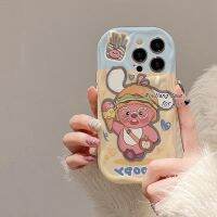 เคส RouJiang สำหรับ iPhone 15 14 13 12 11 Pro Max X XR Xs Max 8 7 6 6S Plus SE 2020ตัวการ์ตูนอะนิเมะคลาสสิกที่มีรูปร่างเป็นลูปที่น่ารักและเคสมือถือโค้ง