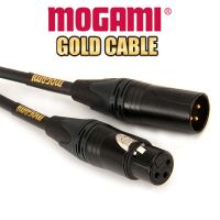 สายไมโครโฟน XLR สตูดิโอ Mogami สีทอง XLR-หญิงเป็น XLR-ชายที่ติดทองการ์ดเสียงสายมิกเซอร์ลำโพง