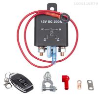 12V DC 200A แบตเตอรี่ระยะไกลสวิตซ์ตัดการเชื่อมต่อป้องกันแบตเตอรี่ระบายน้ำเครื่องแยกสวิตช์แบตเตอรี่เปิดปิดรีโมทคอนโทรลไร้สายสำหรับรถยนต์รถบรรทุก RV