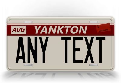 【YF】♠►♠  Custom Grand Theft V North Yankton License Plate Personalized Text Tag Decoration Metal Wall Sign