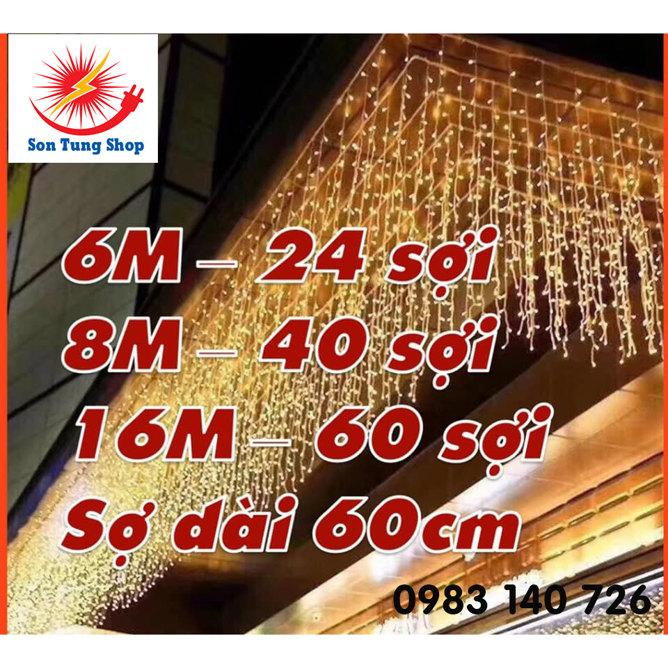 Đèn thả rèm mành 6m 8m 12m 16m mét LED Trang Trí Ngoài Trời Trang Trí Sự Kiện Nhà Cửa Sảnh Quán Cafe