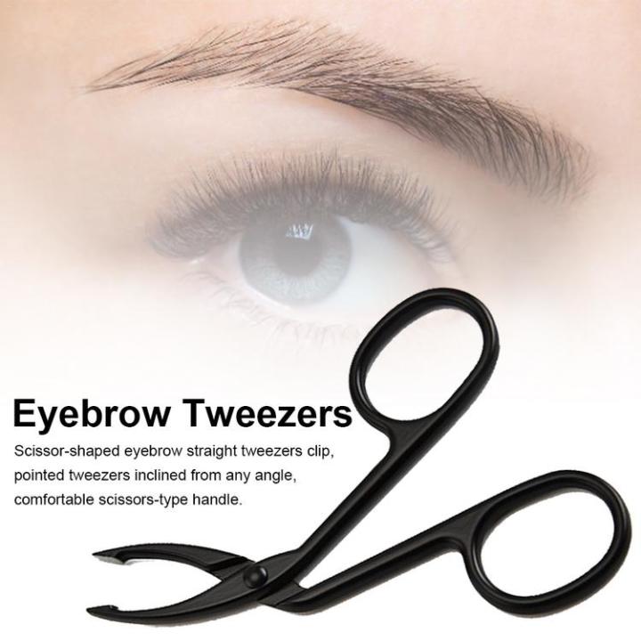eyebrow-scissors-tweezers-professional-eyebrow-scissor-handle-tweezers-curved-eyebrow-tweezers-handle-tweezers-clip-facial-hair-plucker-eyebrow-remover-for-women-elegant