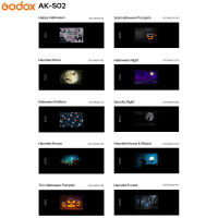 Godox AK-S02ชุดรางสไลด์โปร่งใสสำหรับ Godox AK-เครื่องฉายอุปกรณ์เสริมไฟถ่ายรูป R21แพ็ค10ชิ้น