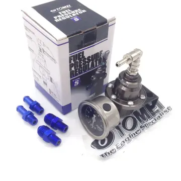 Universal Gunmetal Fuel Pressure Regulator Adjustable Kit For