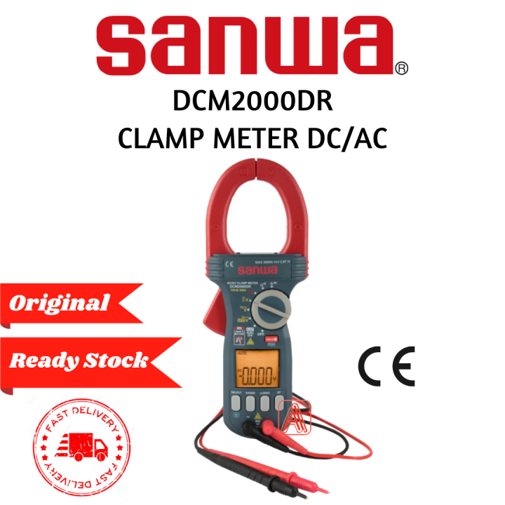Sanwa DCM2000DR AC / DC Clamp Meter + True RMS Lazada